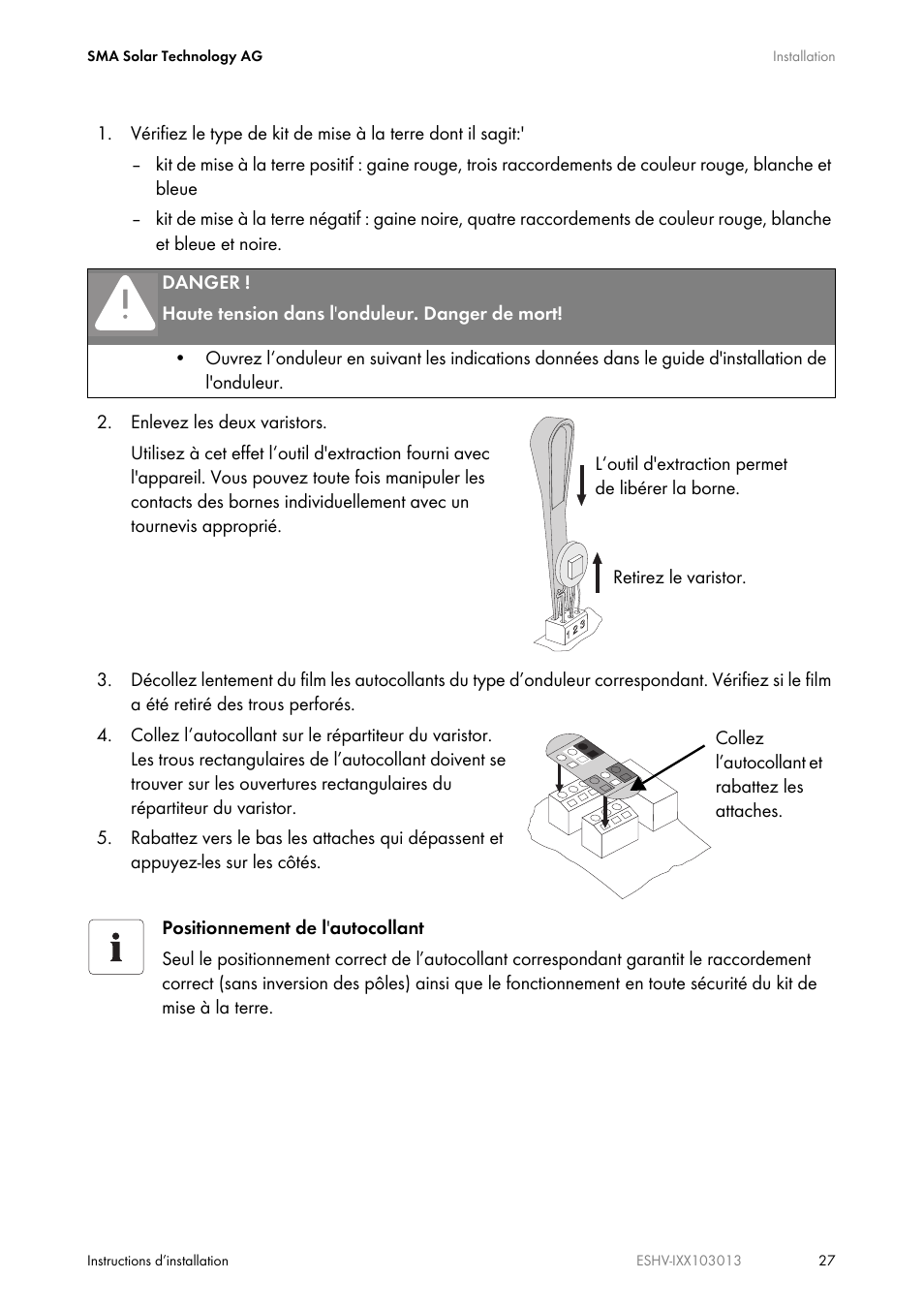 SMA ESHV-P-NR User Manual | Page 27 / 100