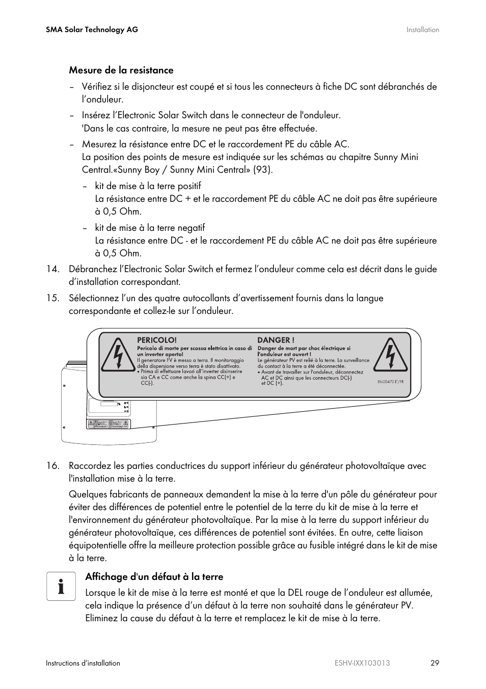 SMA ESHV-P-NR User Manual | Page 29 / 100