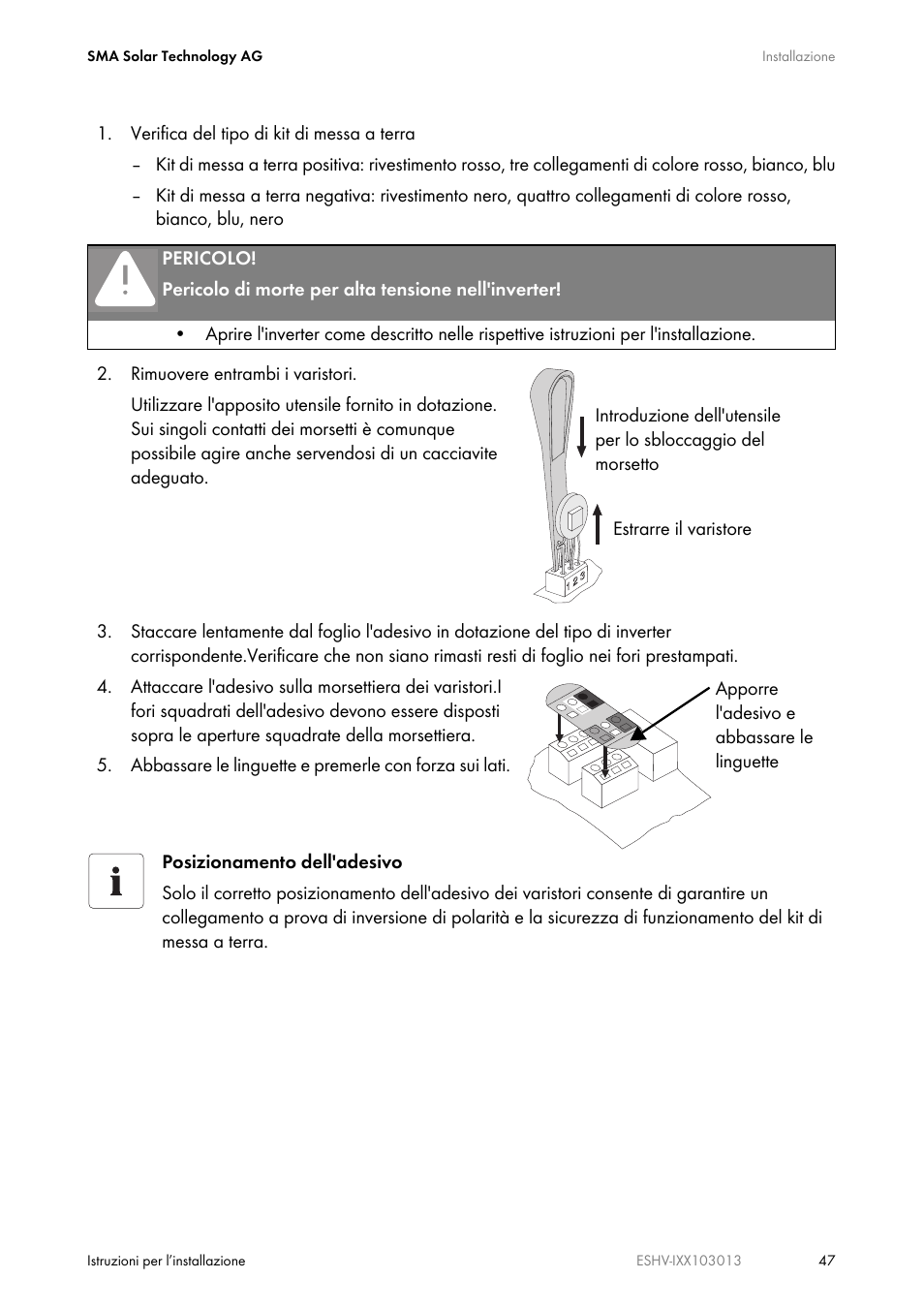 SMA ESHV-P-NR User Manual | Page 47 / 100