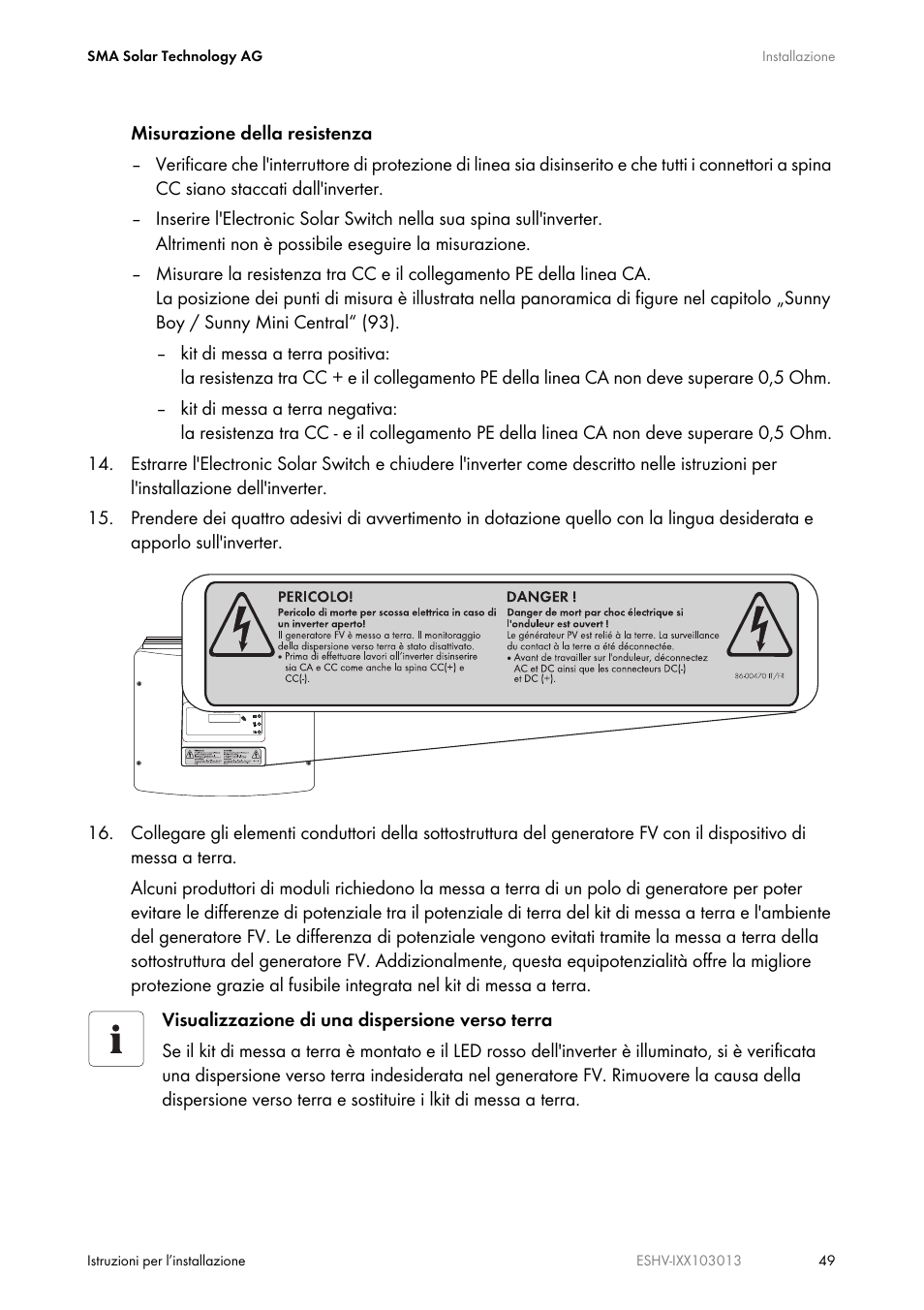 SMA ESHV-P-NR User Manual | Page 49 / 100