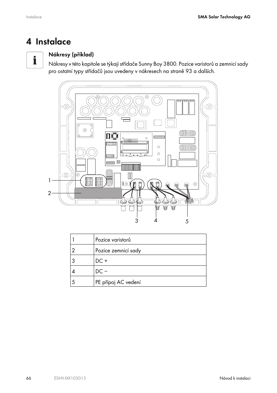 4 instalace | SMA ESHV-P-NR User Manual | Page 66 / 100