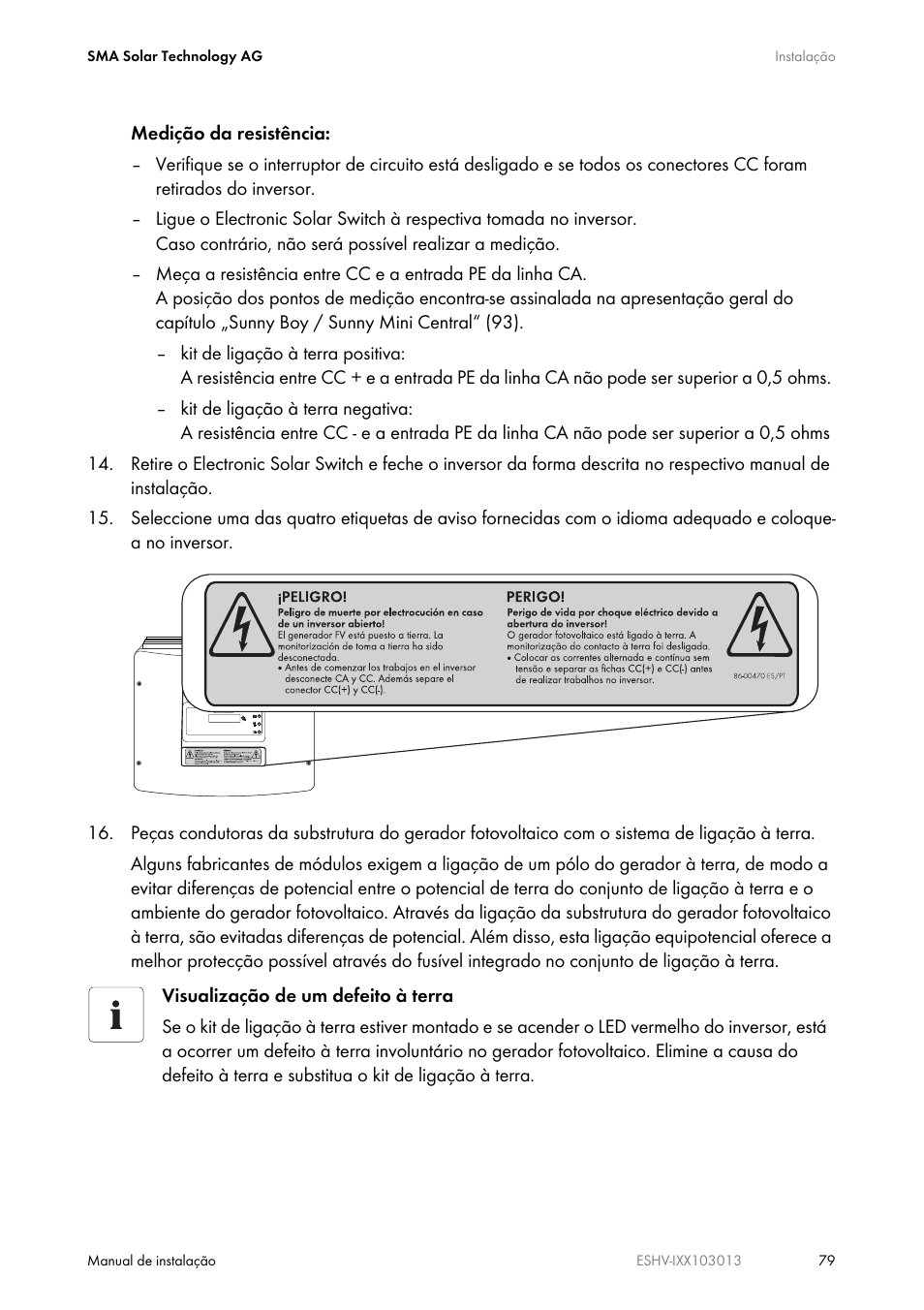 SMA ESHV-P-NR User Manual | Page 79 / 100