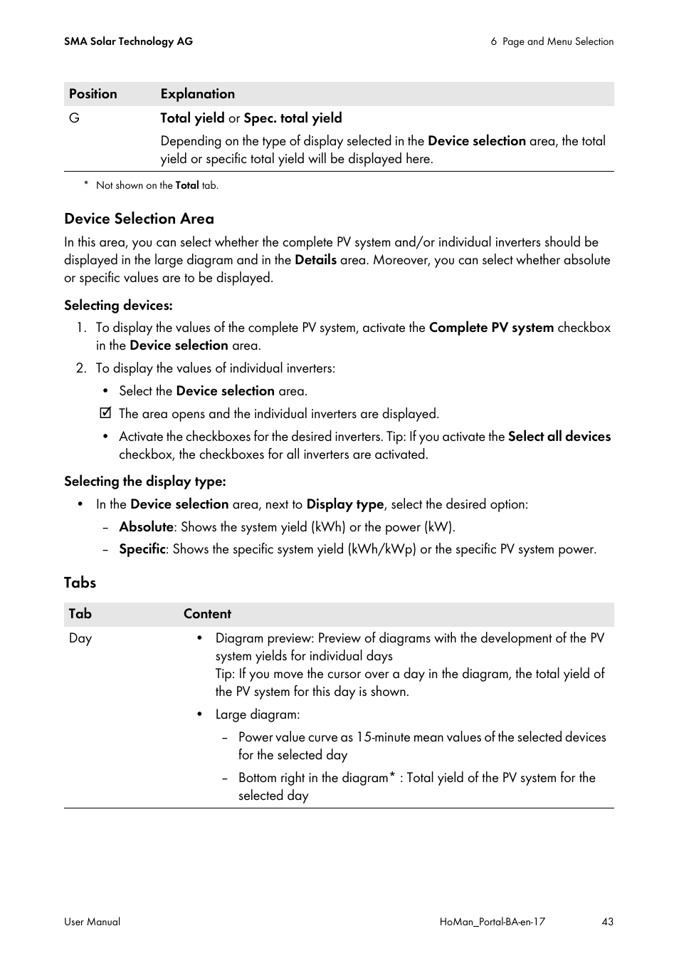SMA SUNNY HOME MANAGER User Manual | Page 43 / 132