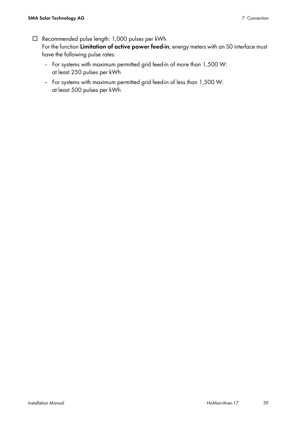 SMA SUNNY HOME MANAGER Installation User Manual | Page 39 / 77