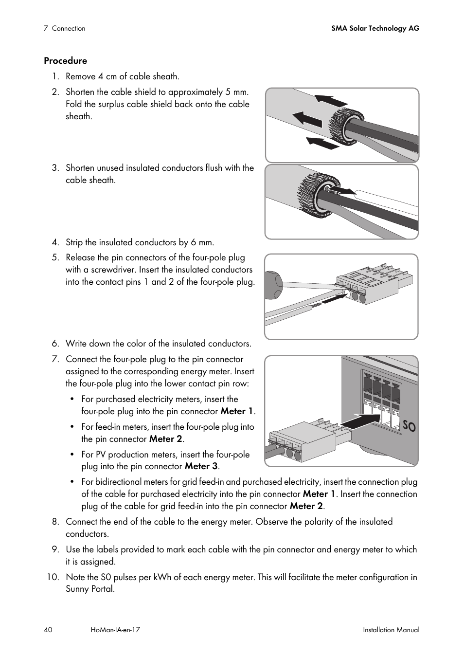 SMA SUNNY HOME MANAGER Installation User Manual | Page 40 / 77