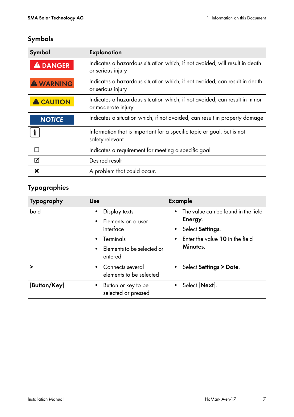 SMA SUNNY HOME MANAGER Installation User Manual | Page 7 / 77