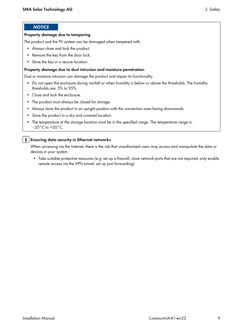 SMA Communit-10 User Manual | Page 9 / 44
