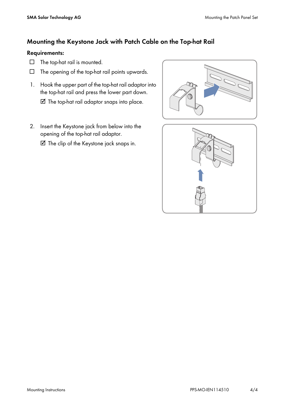 SMA Patch Panel Set User Manual | Page 4 / 4