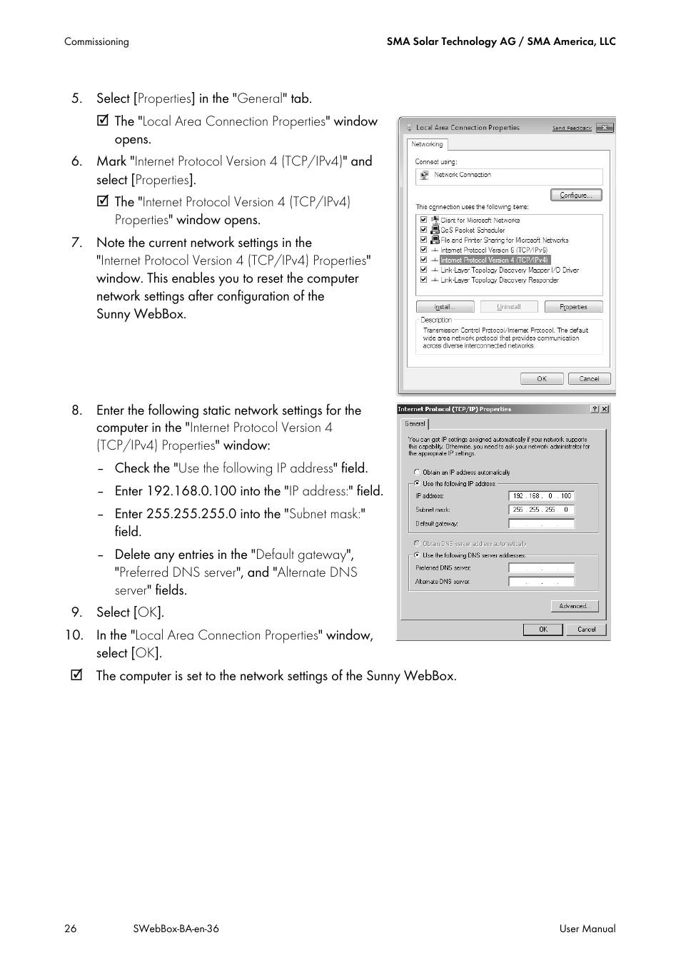 SMA SUNNY WEBBOX User Manual | Page 26 / 94