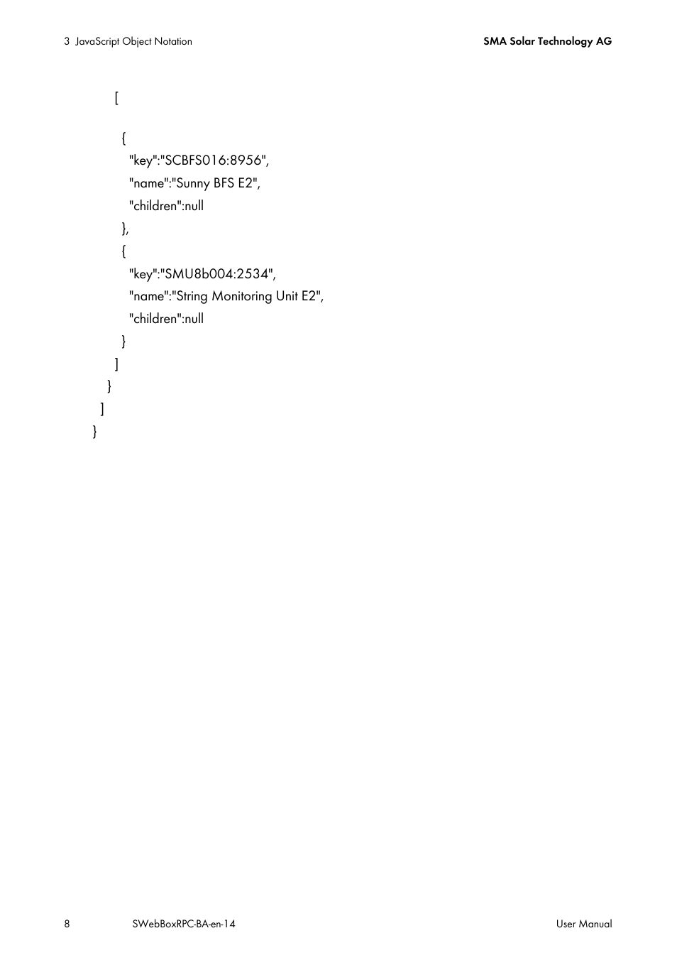 SMA SUNNY WEBBOX RPC User Manual | Page 8 / 35