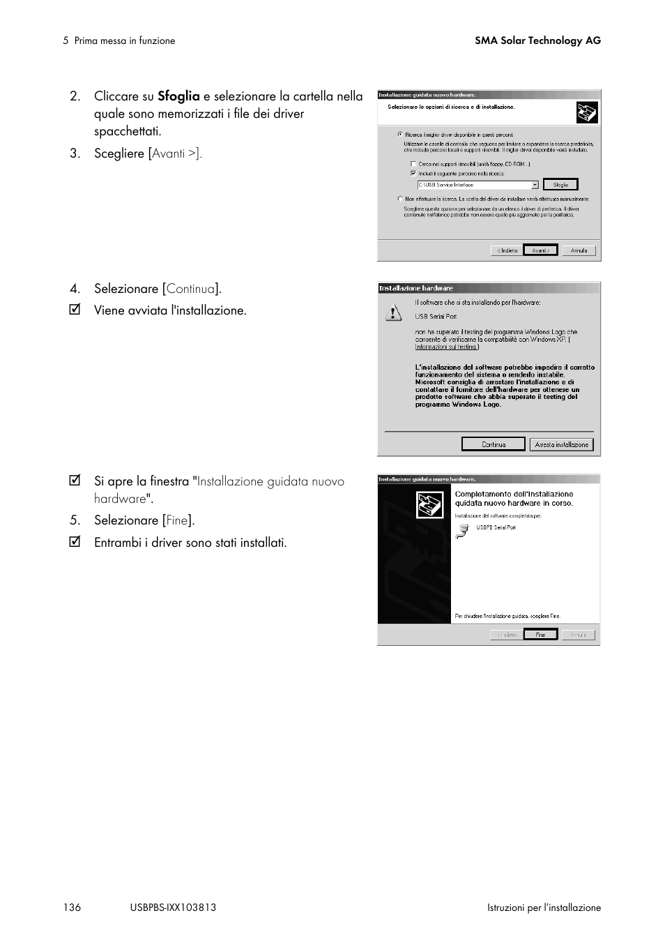 SMA USB-Service-Interface User Manual | Page 136 / 160