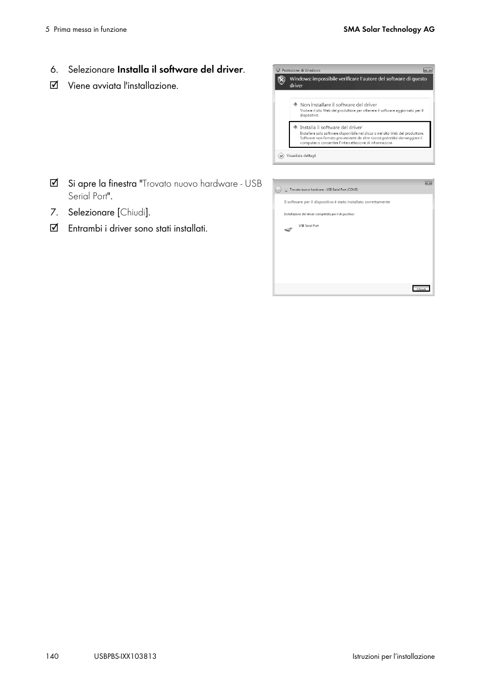 SMA USB-Service-Interface User Manual | Page 140 / 160