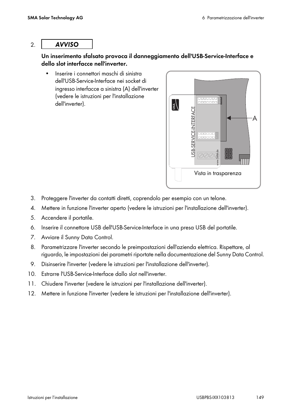 SMA USB-Service-Interface User Manual | Page 149 / 160