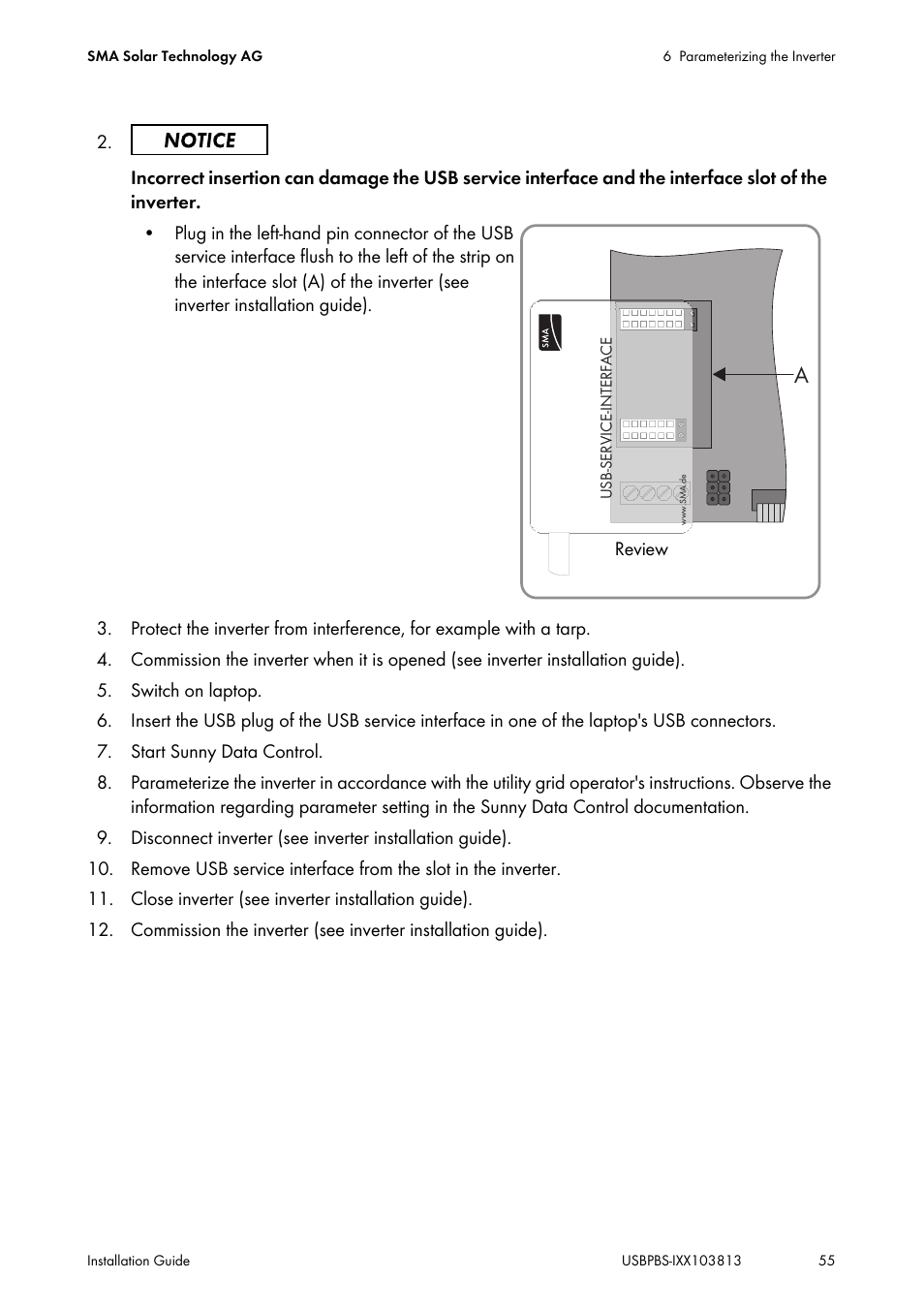 SMA USB-Service-Interface User Manual | Page 55 / 160