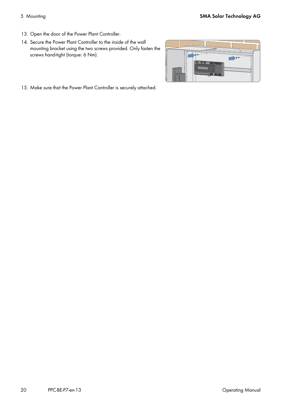 SMA POWER PLANT CONTROLLER User Manual | Page 20 / 64