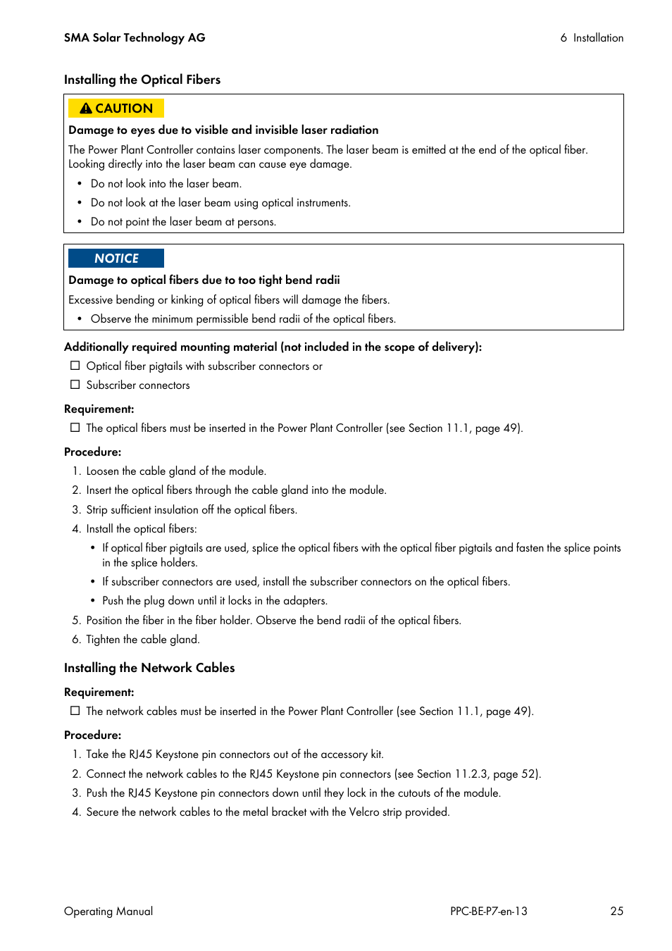SMA POWER PLANT CONTROLLER User Manual | Page 25 / 64