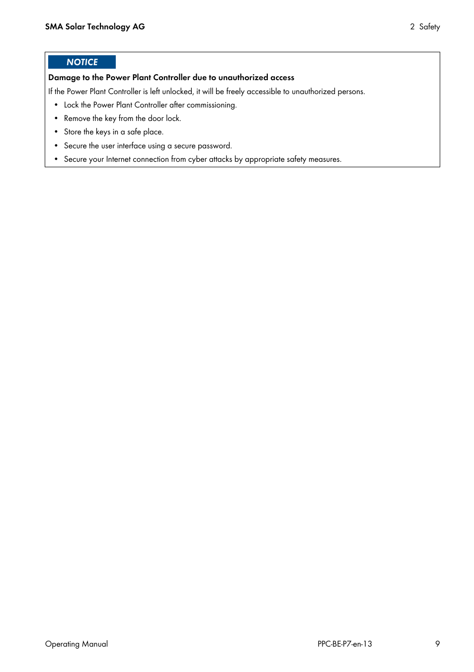 SMA POWER PLANT CONTROLLER User Manual | Page 9 / 64