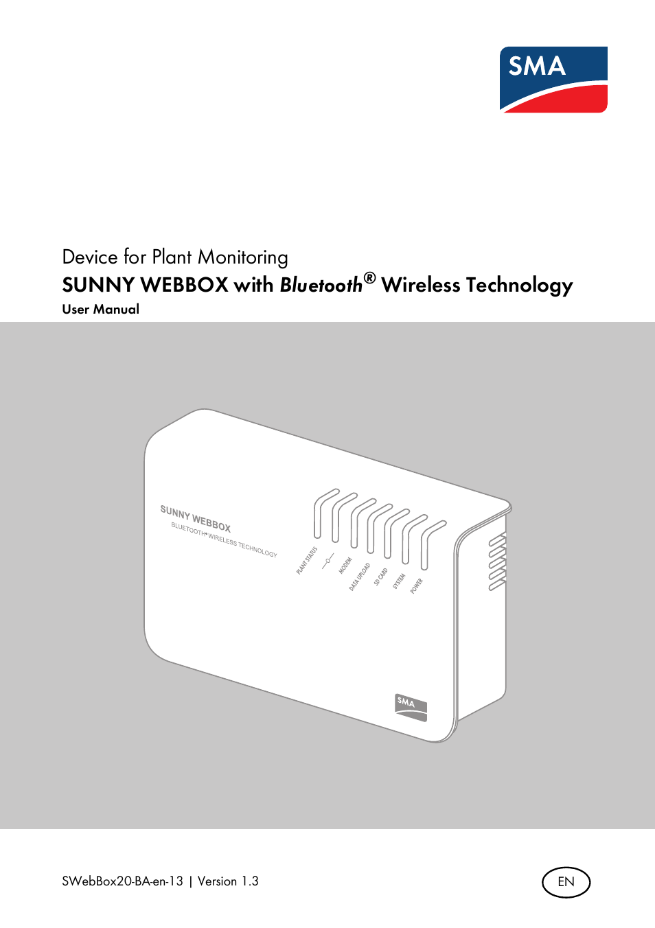 SMA WEBBOX-BT-20 User Manual | 88 pages