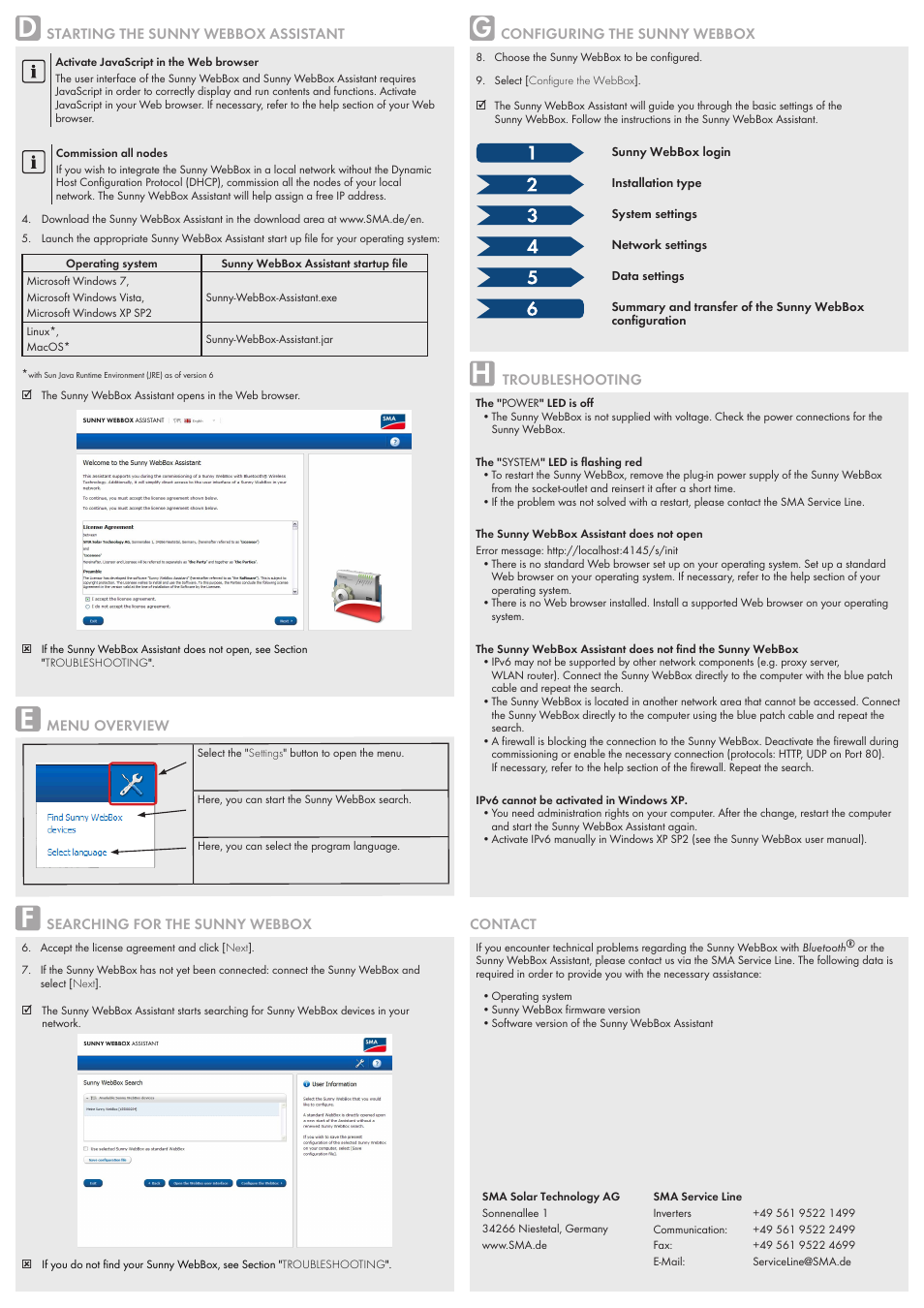 SMA WEBBOX-BT-20 Quick Reference Guide User Manual | Page 2 / 2