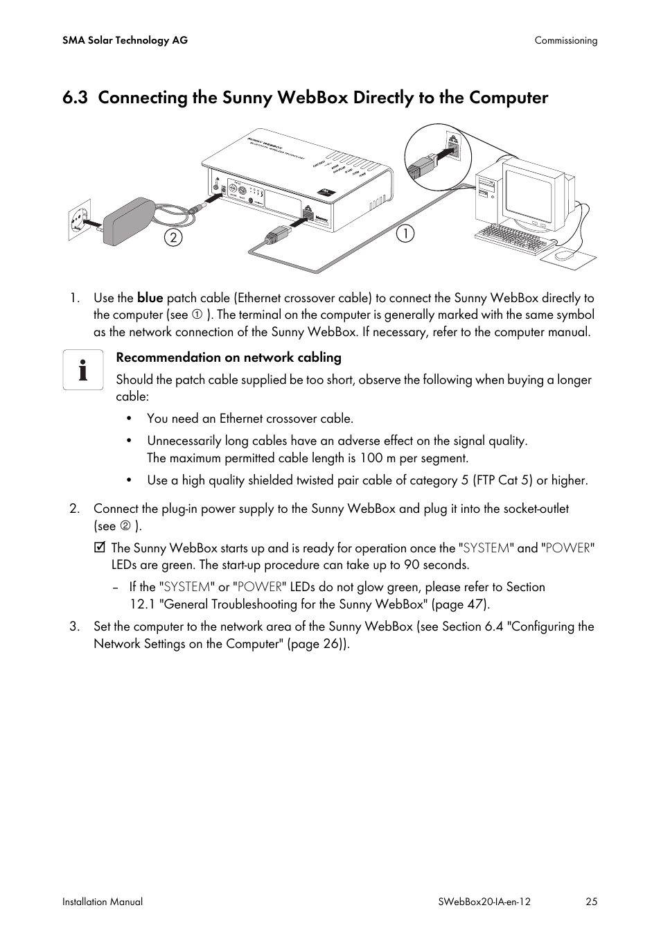 SMA WEBBOX-BT-20 Installation User Manual | Page 25 / 62
