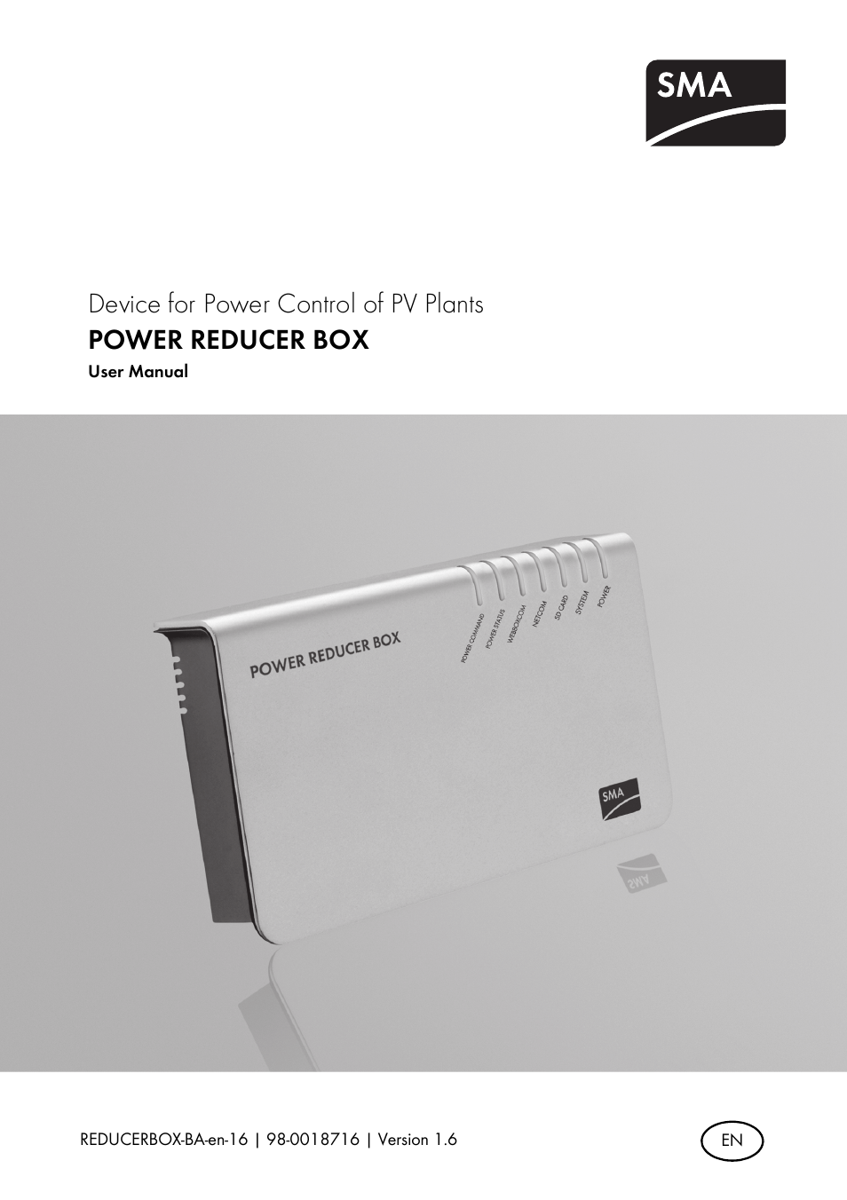 SMA POWER REDUCER BOX User Manual | 80 pages