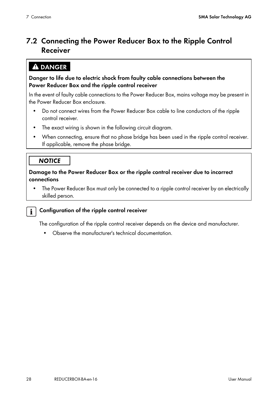 Receiver | SMA POWER REDUCER BOX User Manual | Page 28 / 80