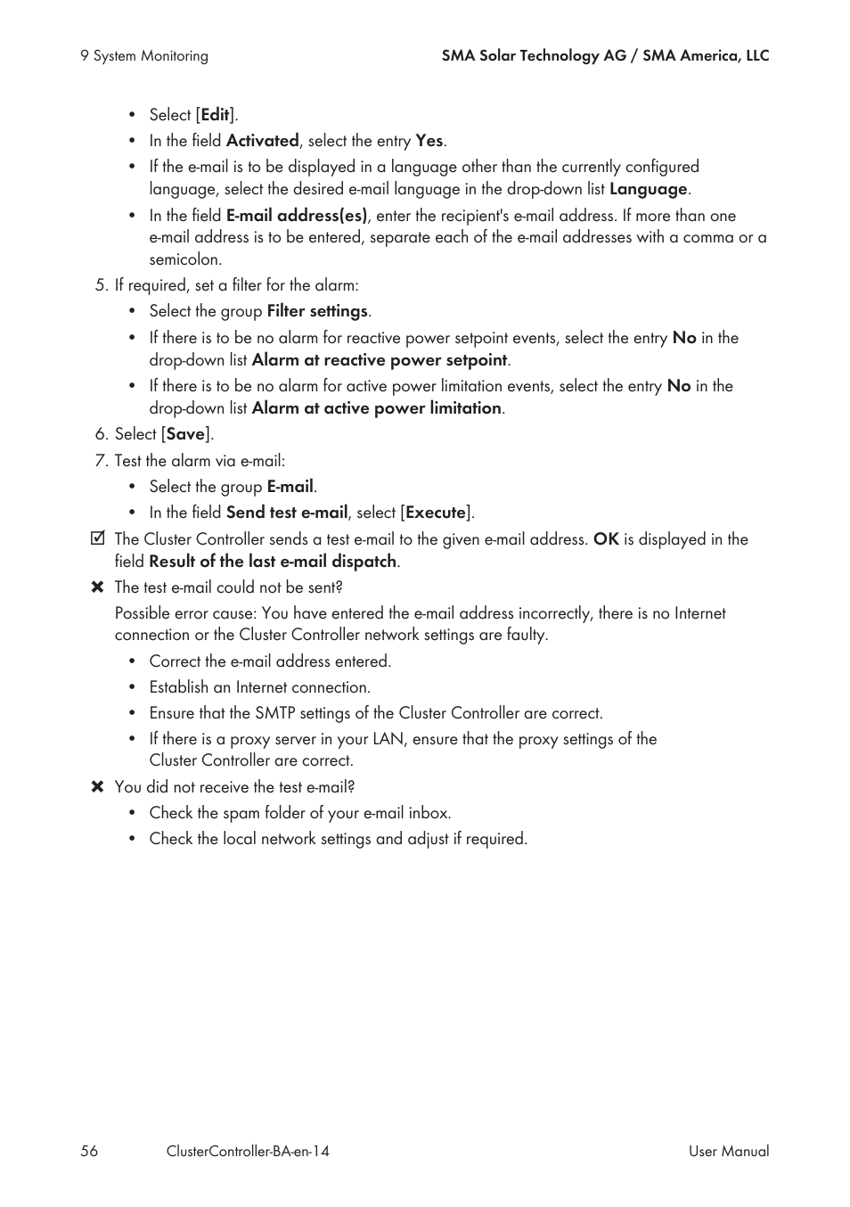 SMA CLUSTER CONTROLLER User Manual | Page 56 / 118