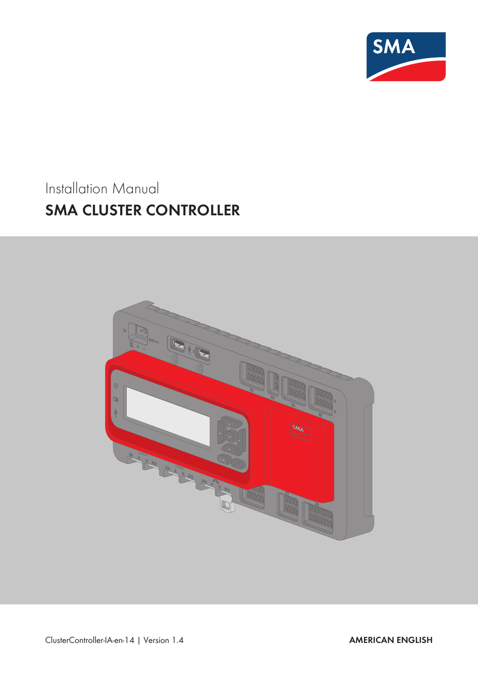 SMA CLUSTER CONTROLLER Installation User Manual | 92 pages
