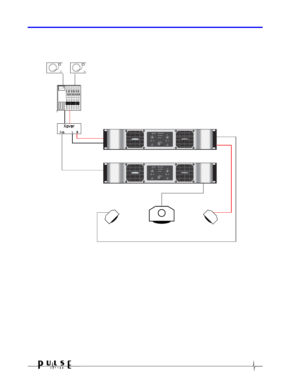 C. two amplifiers for stereo with a mono sub-bass, D. calculating impedance | Crown Audio Pulse 21100 User Manual | Page 13 / 22