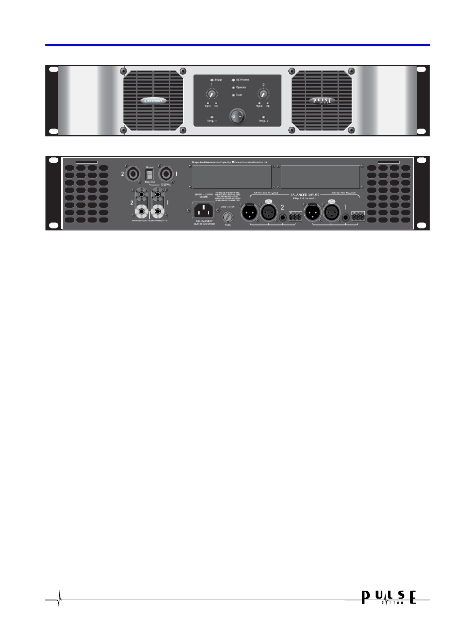 0 introduction & unpacking | Crown Audio Pulse 21100 User Manual | Page 4 / 22