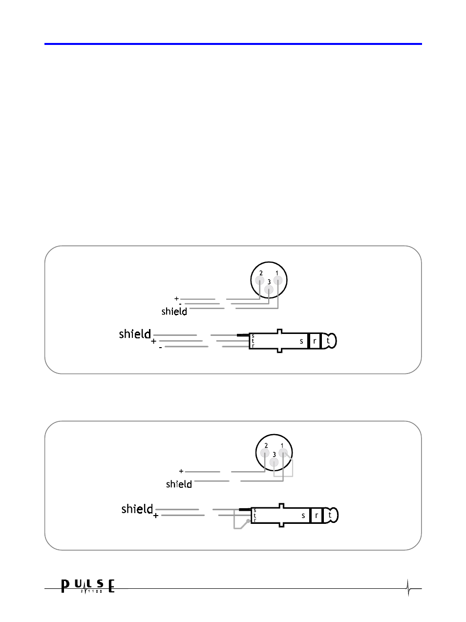 0 audio connections, Inputs, 7inputs | Crown Audio Pulse 21100 User Manual | Page 7 / 22