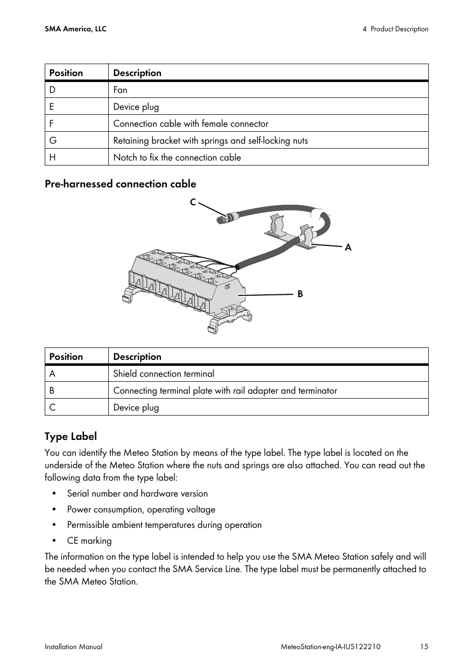 SMA METEO STATION Installation User Manual | Page 15 / 33