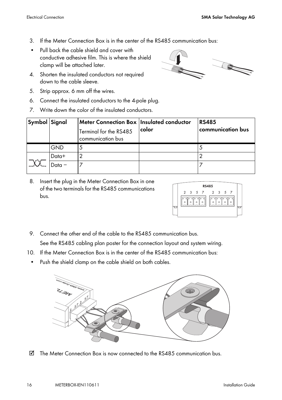 SMA METER CONNECTION BOX User Manual | Page 16 / 32