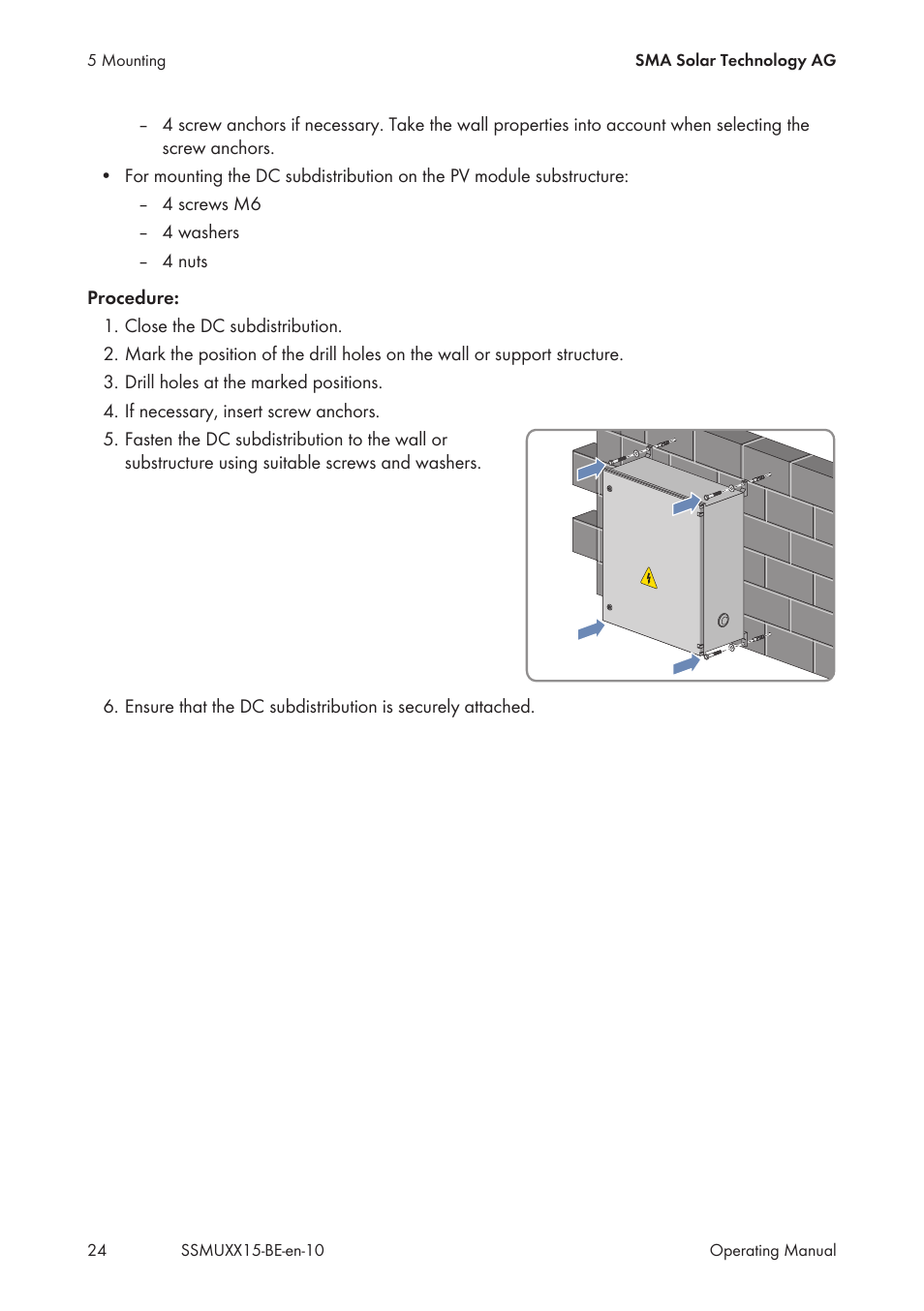 SMA SSM-U-1615 User Manual | Page 24 / 76