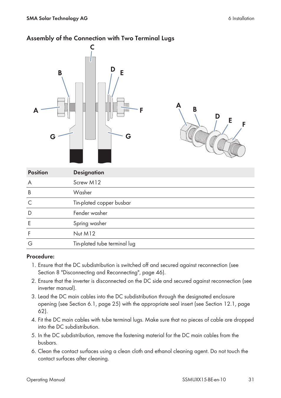 SMA SSM-U-1615 User Manual | Page 31 / 76