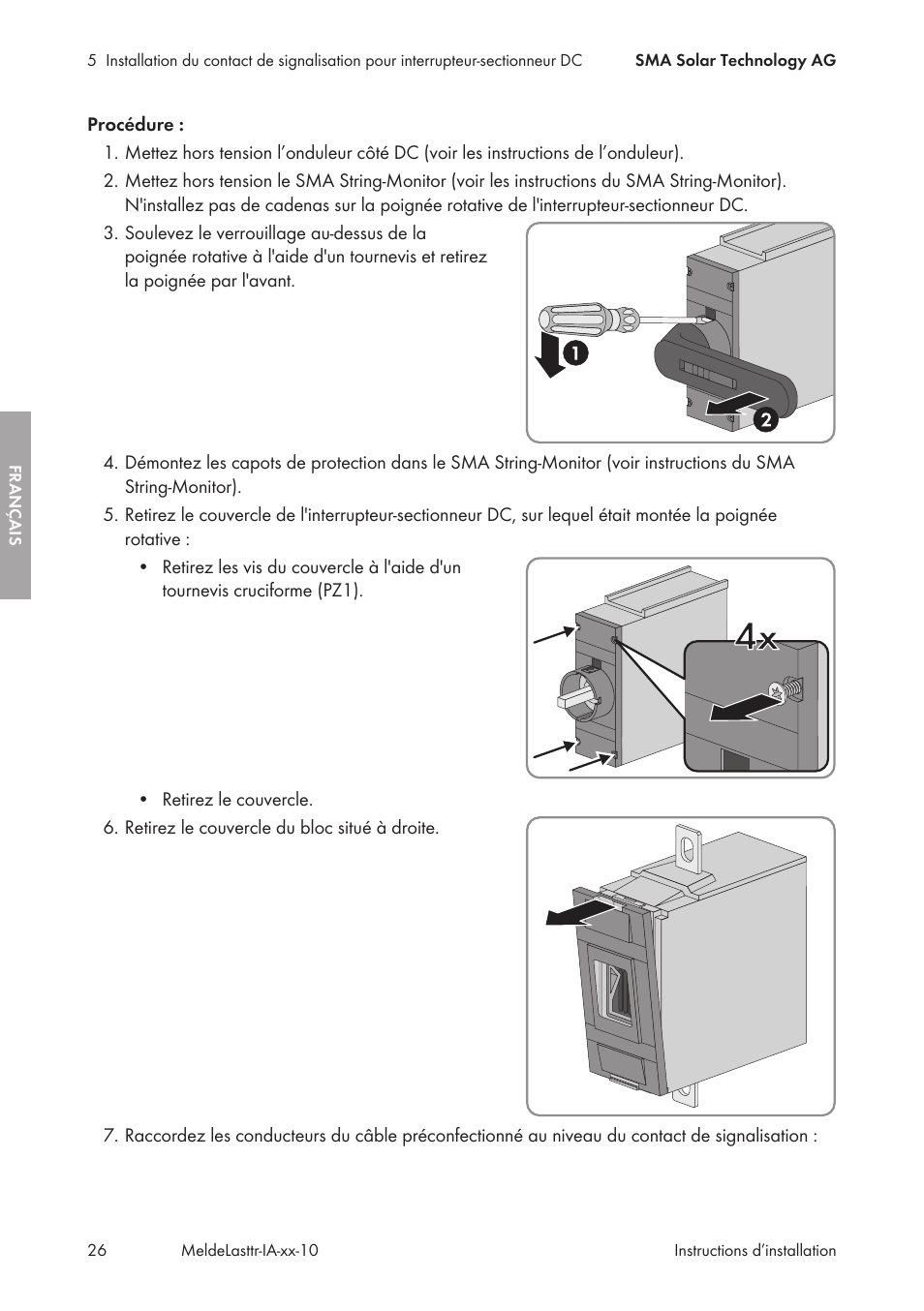 SMA String-Monitors Alarm Contact Kit User Manual | Page 26 / 86
