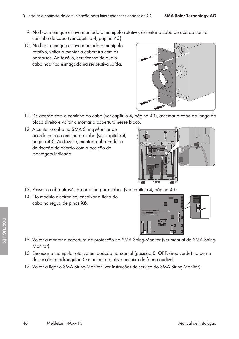 SMA String-Monitors Alarm Contact Kit User Manual | Page 46 / 86