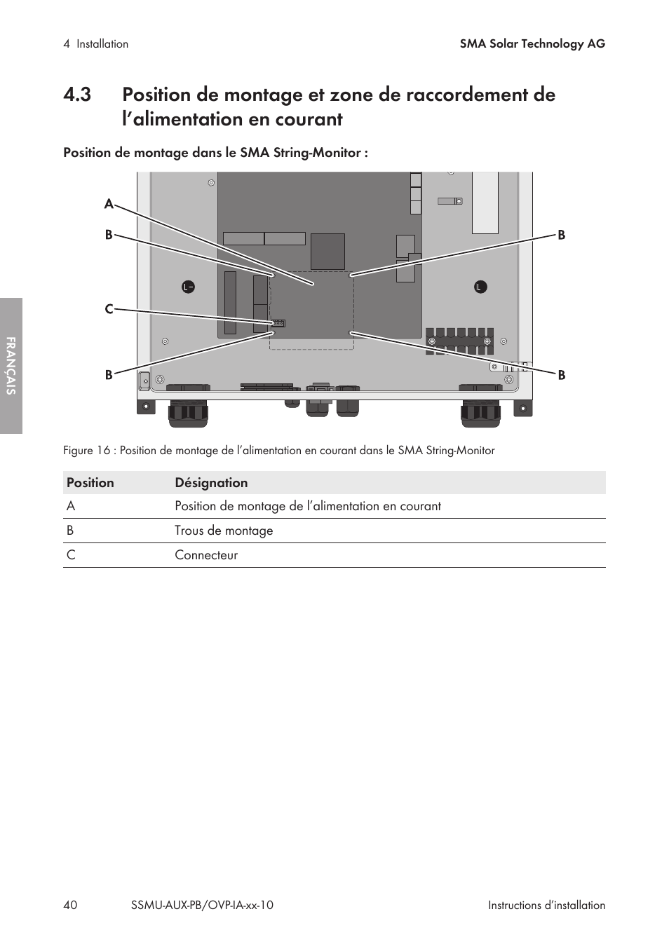 SMA External Supply Voltage 230 V User Manual | Page 40 / 144