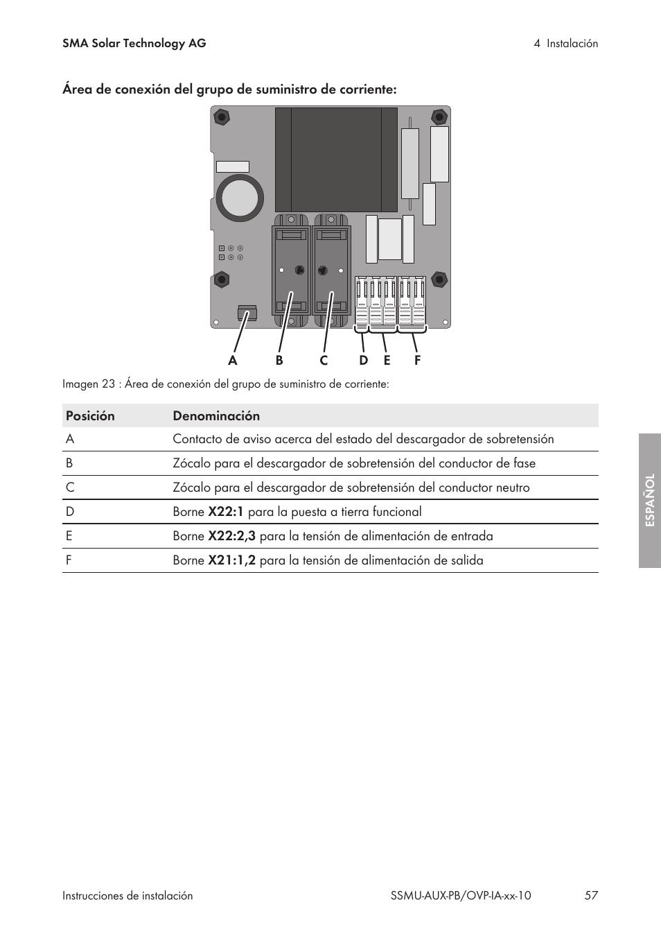 SMA External Supply Voltage 230 V User Manual | Page 57 / 144