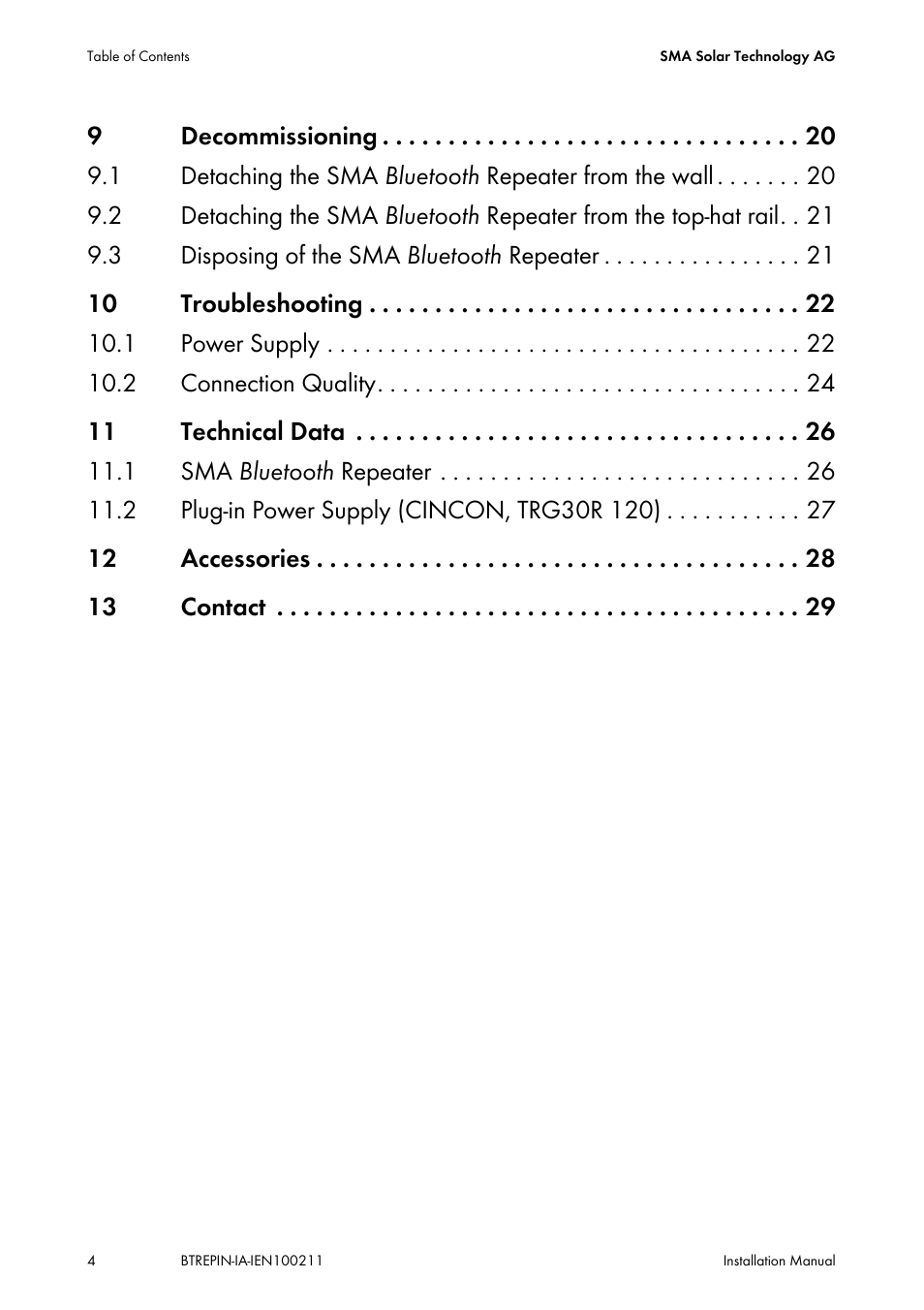 SMA BLUETOOTH REPEATER User Manual | Page 4 / 32