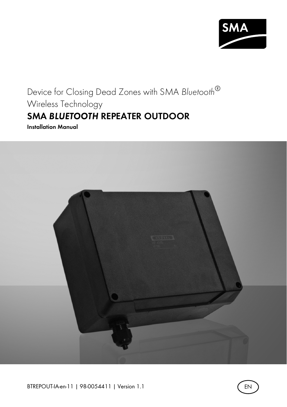 SMA BLUETOOTH REPEATER OUTDOOR User Manual | 36 pages