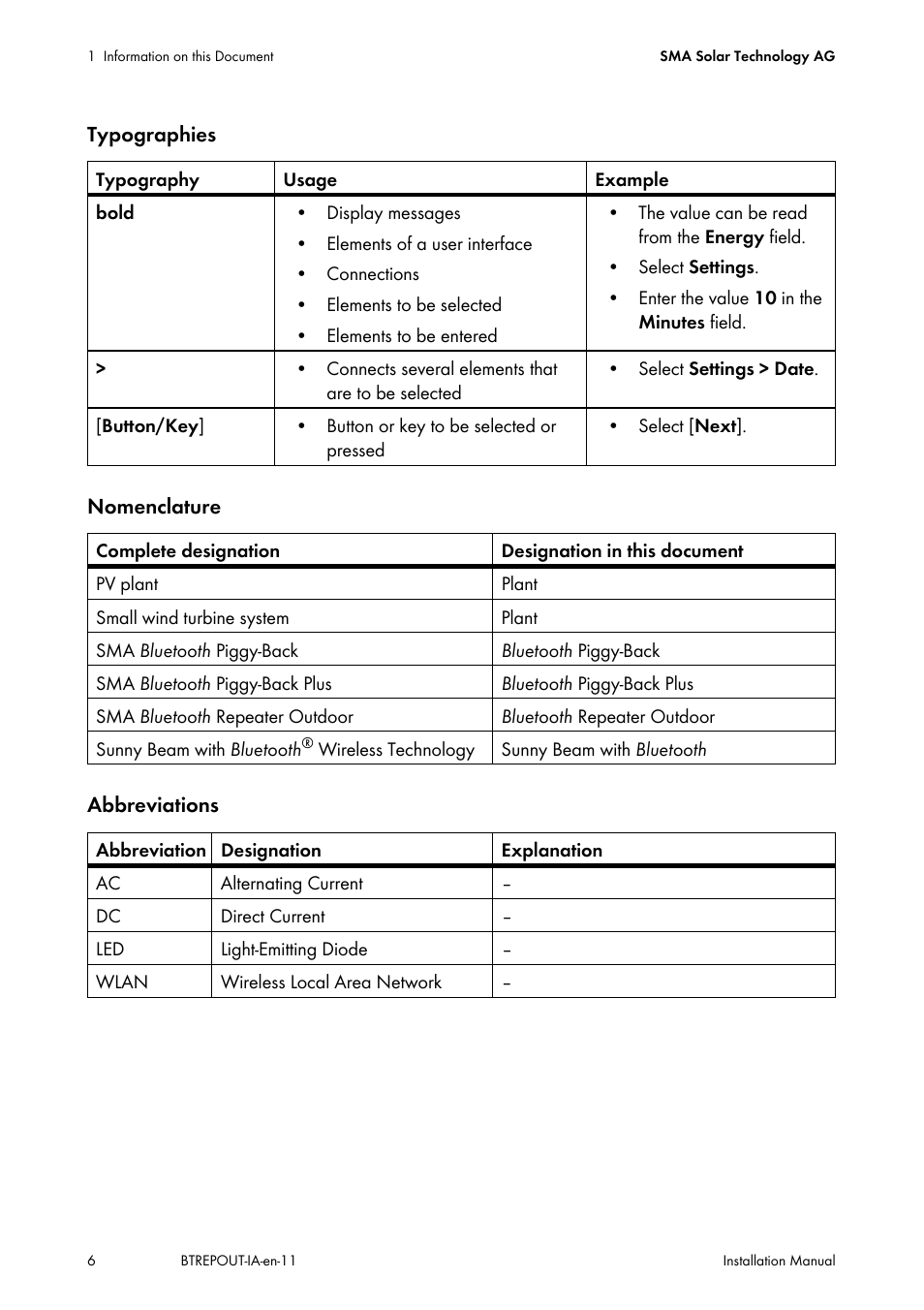 SMA BLUETOOTH REPEATER OUTDOOR User Manual | Page 6 / 36