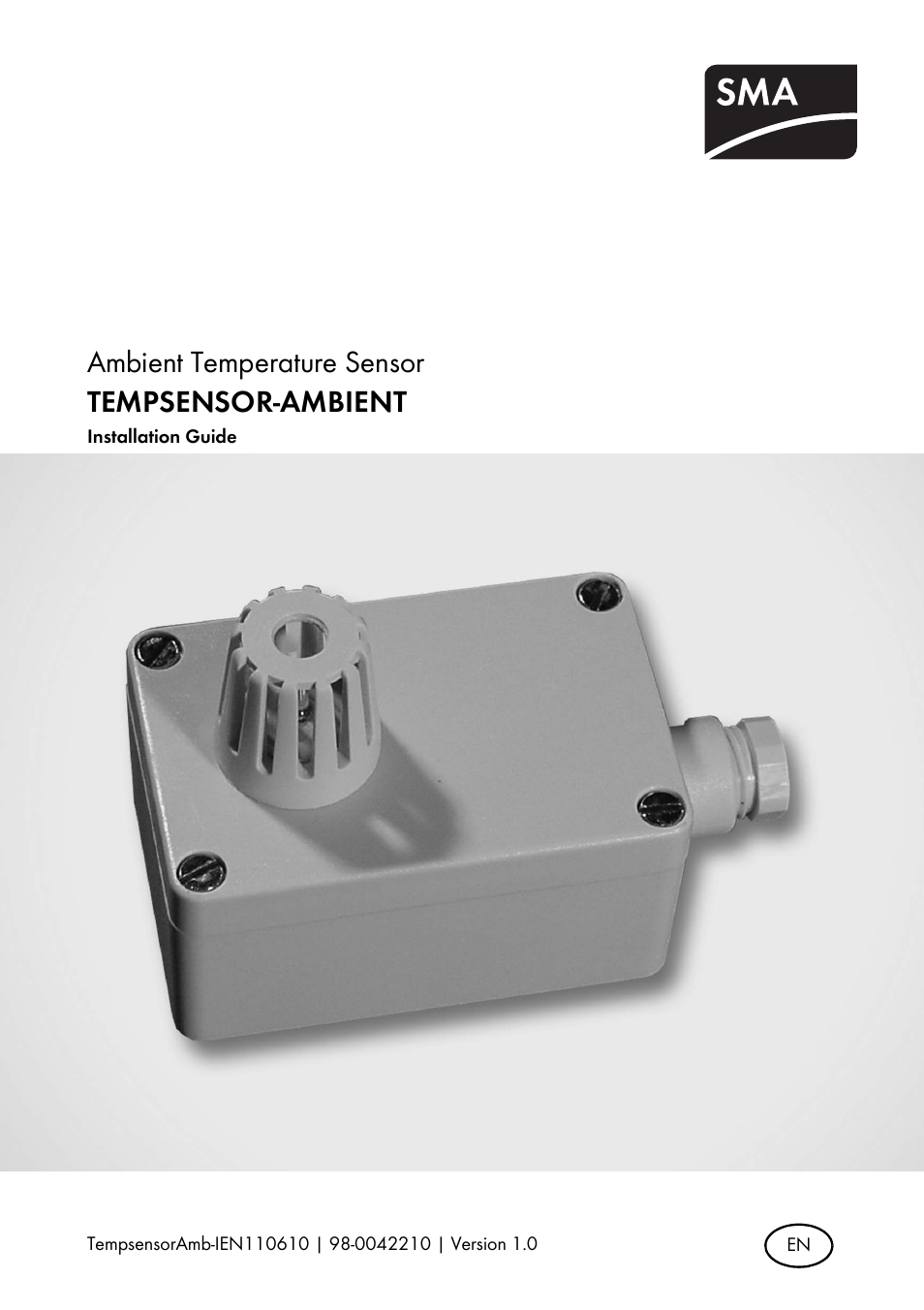 SMA TEMPSENSOR-AMBIENT User Manual | 16 pages