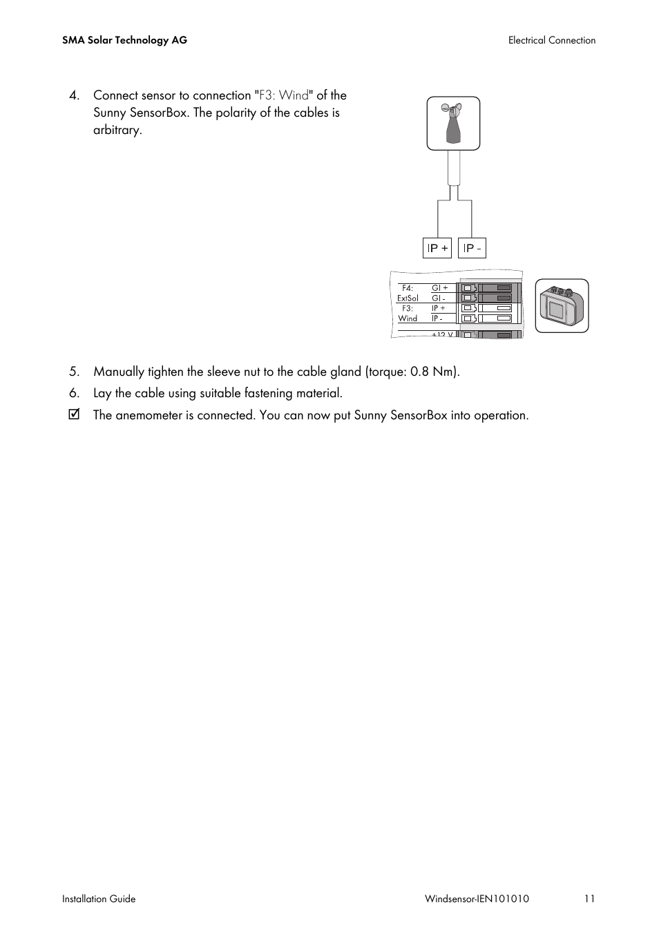 SMA Anemometer User Manual | Page 11 / 16