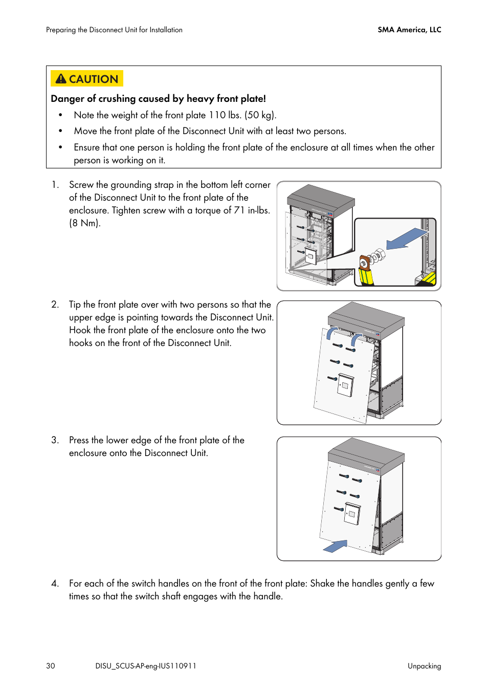 SMA DU-SC-US User Manual | Page 30 / 36