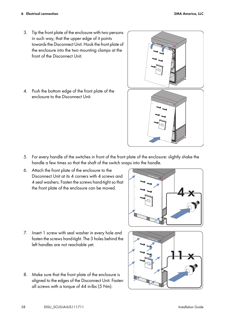 SMA SC 250U User Manual | Page 58 / 72