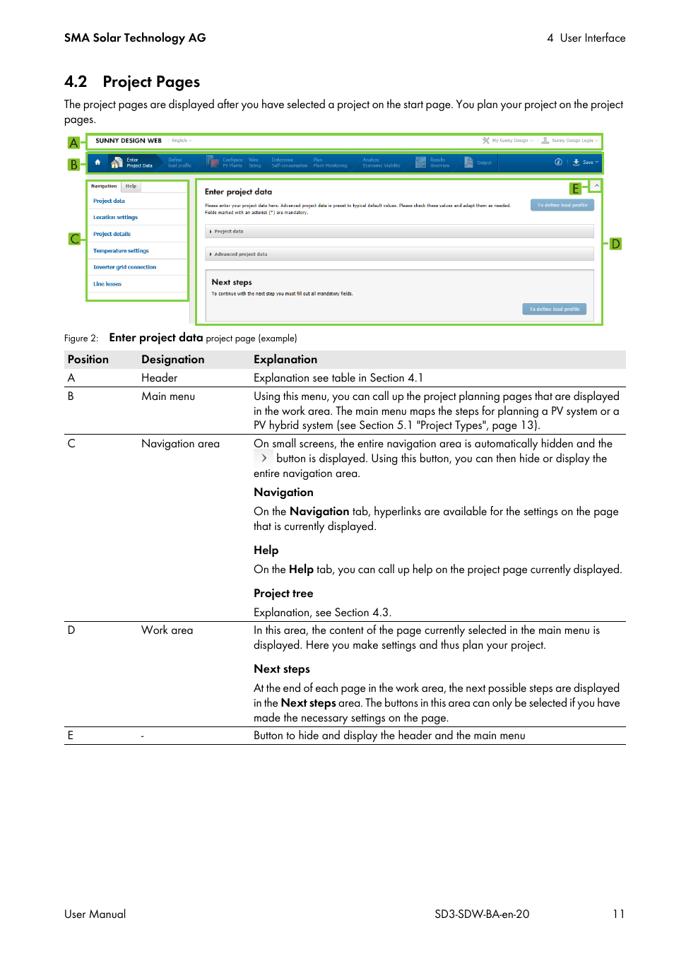 2 project pages | SMA SUNNY DESIGN 3 User Manual | Page 11 / 37