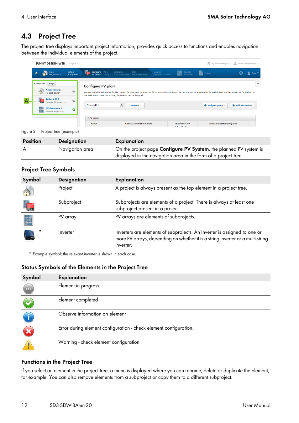 3 project tree | SMA SUNNY DESIGN 3 User Manual | Page 12 / 37