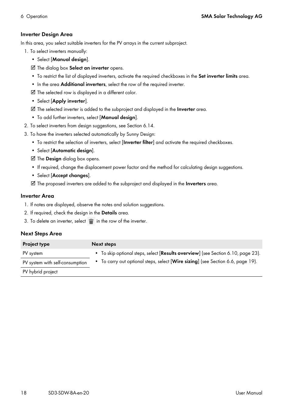 SMA SUNNY DESIGN 3 User Manual | Page 18 / 37