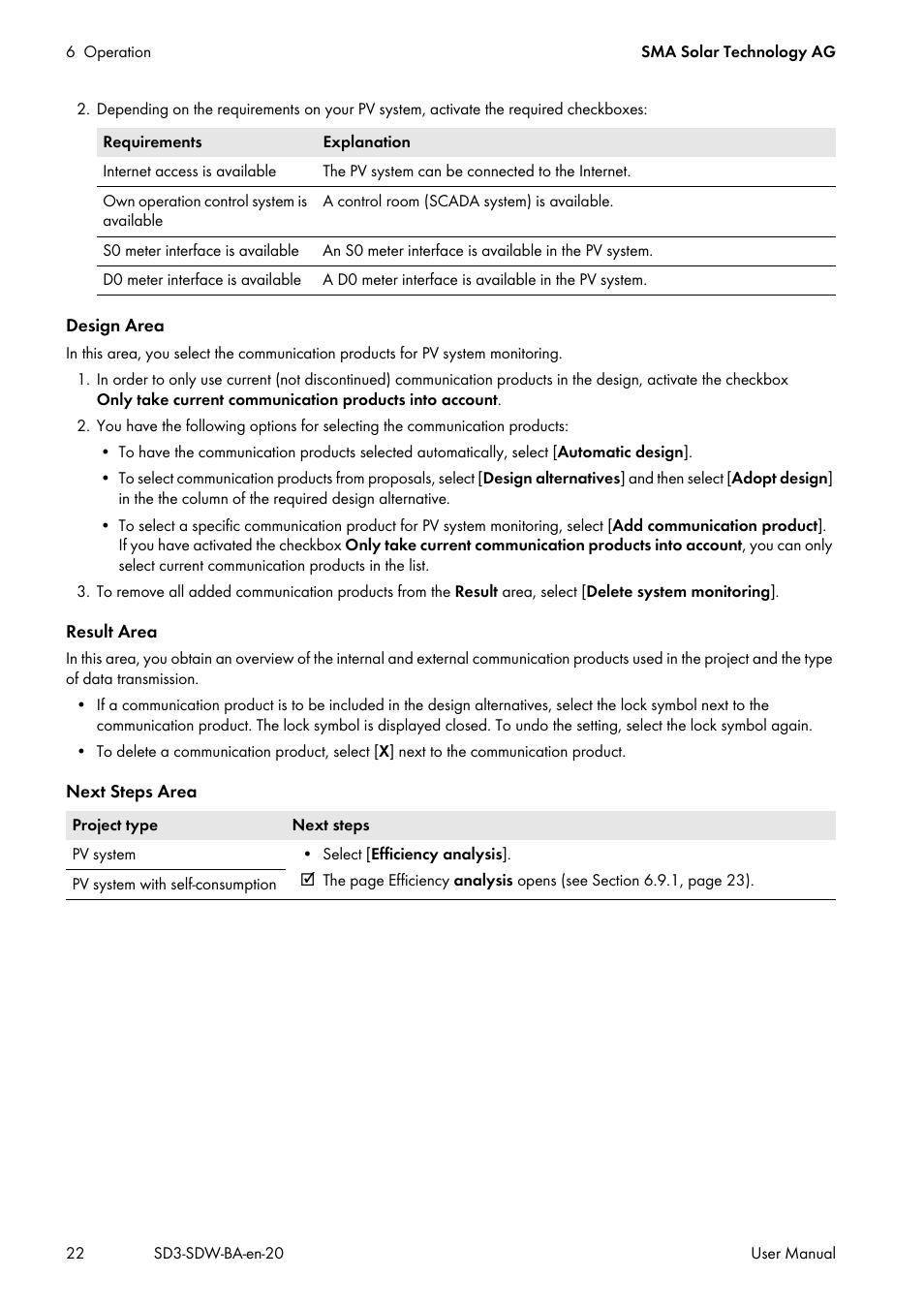 SMA SUNNY DESIGN 3 User Manual | Page 22 / 37